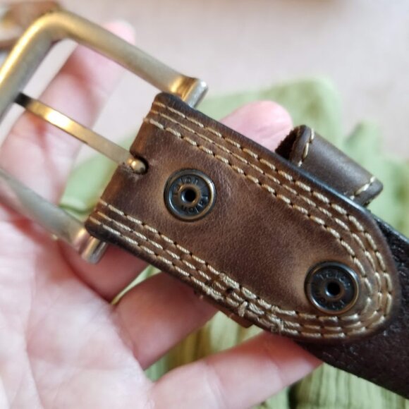 Carhartt Men's Brown Genuine Leather Cowhide Belt, Size 44 - Picture 5 of 12